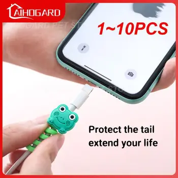 1 ~ 10ШТ Протектор зарядного кабеля для телефонов, держатель кабеля, стяжки, зажим для намотки кабеля для мыши, кабель для управления шнуром USB-зарядного устройства.