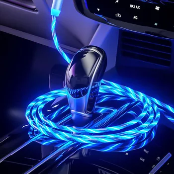 1-метровый светодиодный кабель для мобильного магнитного зарядного устройства для Land Rover Porsche Cayenne Jeep Grand Dodge Journey JUVC
