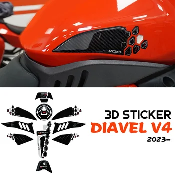 Diavel V4 Аксессуары 3D Комплект Наклеек Накладка На Бак Мотоцикла Защита От Краски Наклейки для Ducati Diavel V4 Дооснащенная Деталь
