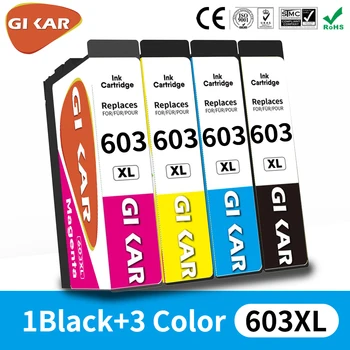 GIKAR 603 XL Совместимый для Epson 603XL E603 T603 для XP-2100 XP-3100 WF-2810 XP-3105 XP-4100 XP-4105 WF-2830 XP-2105 принтер