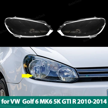 Абажур Фары Прозрачный Объектив Фары Левый И Правый Абажур Защитный Чехол Для Volkswagen VW Golf 6 MK6 GTI R 2010-14