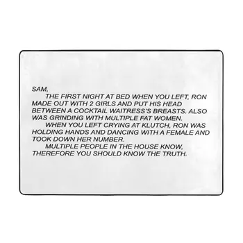 Анонимное письмо Сэмми 150x200 см коврику