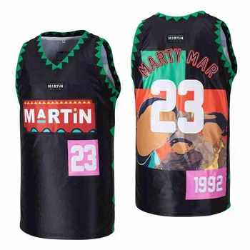 Баскетбольные майки MARTIN 23 MARTYMAR джерси для шитья и вышивки Дешевые Высококачественные спортивные костюмы на открытом воздухе в стиле хип-хоп, Розовые, черные, лето 2023 г.