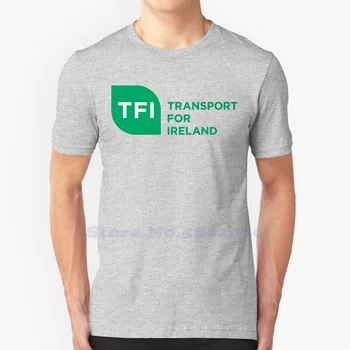 Высококачественные футболки с логотипом Transport for Ireland, Модная футболка, Новая Футболка из 100% Хлопка