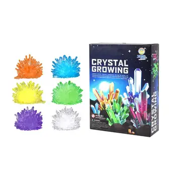 Лаборатория по выращиванию кристаллов Создайте свой собственный набор для экспериментов на хрустальной ножке, образовательный подарок на День рождения для детей, мальчиков и девочек