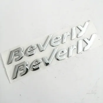Мотоцикл 3D Итальянский значок, эмблема, наклейка, набор наклеек для PIAGGIO Beverly 500, МОТО-скутер, Серебристый цвет 1