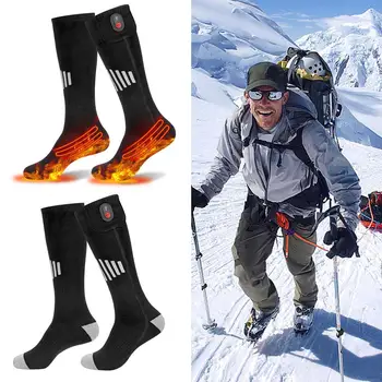 Мужские зимние носки с подогревом, женские термоноски с подогревом для ног, электрический подогреватель для ног, нагреватель для носков Heatin U7O2