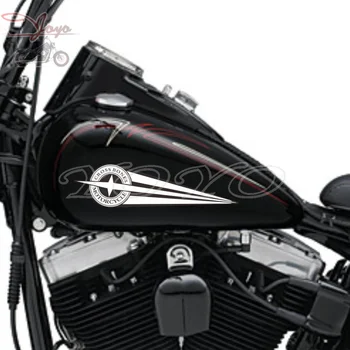 Наклейка На Мотоцикл Наклейки На Обтекатель Наклейки На Топливный Бак Виниловые Наклейки Для Harley Softail FLSTSB Cross Bones