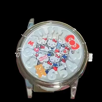 Наручные часы Kawaii Аниме Sanrio, Hello Kitty, Новый милый мультфильм, Водонепроницаемые Простые Кварцевые часы, Цифровые часы, Портативные для девочек, для 5
