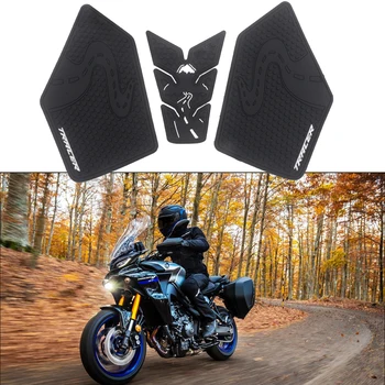 Нескользящие Боковые наклейки на топливный бак мотоцикла, Водонепроницаемая накладка, резиновая наклейка для TRACER 900 TRACER 9 GT 2021