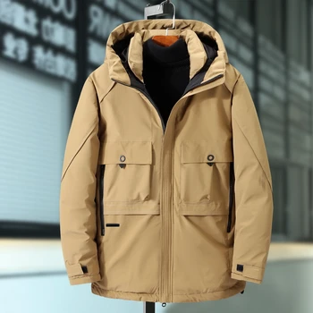 Очень большая мужская куртка, толстое мужское пальто большого размера, зимнее негабаритное пальто С Капюшоном, мужская хлопчатобумажная куртка 6XL 7XL 9XL 8XL плюс размер