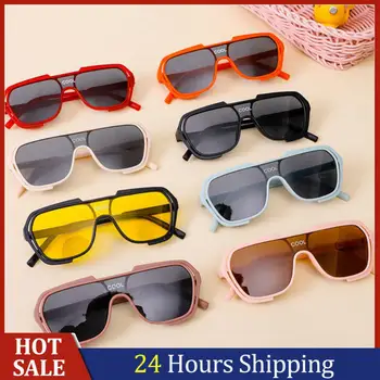 Солнцезащитные очки для детей, ретро-очки, Негабаритные очки для мальчиков и девочек, стильные солнцезащитные очки в квадратной оправе, очки Uv400, Солнцезащитные Очки