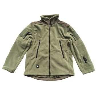Термофлисовая тактическая куртка Мужская армейского зеленого цвета Холодостойкое военное пальто Уличные походные куртки Мужские