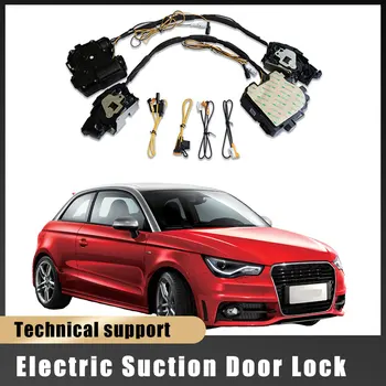 Умный автоматический электрический замок всасывающей двери для Audi A1 2015-2022 Автоматическое мягкое закрытие двери автомобиля Super Silence Автомобильная дверь
