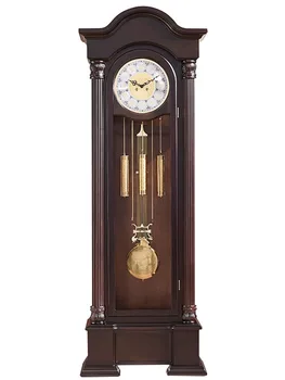 Часы для сиденья North Star Медные механические напольные Ретро вертикальные часы с маятником