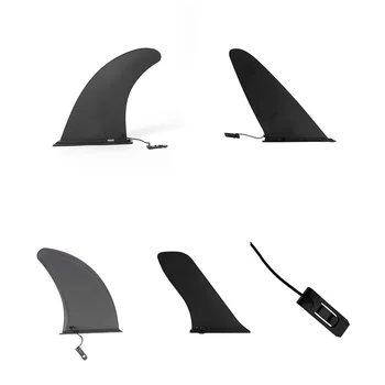 Черный съемный плавник для серфинга Для легкой установки и улучшения опыта серфинга Портативная Длинная доска Прочная Доска для серфинга speed