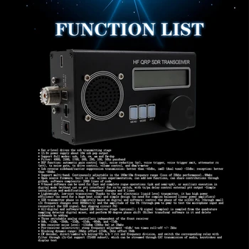 1 комплект портативного многофункционального коротковолнового приемопередатчика USDX QRP SDR для любителей радио с вилкой US Plug 3