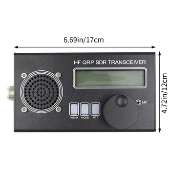 1 комплект портативного многофункционального коротковолнового приемопередатчика USDX QRP SDR для любителей радио с вилкой US Plug 5