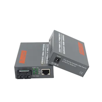 1 Пара HTB-GS-03 A/B Гигабитный волоконно-оптический медиаконвертер 1000 Мбит/с Однорежимный Одиночный оптоволоконный порт SC 20 км