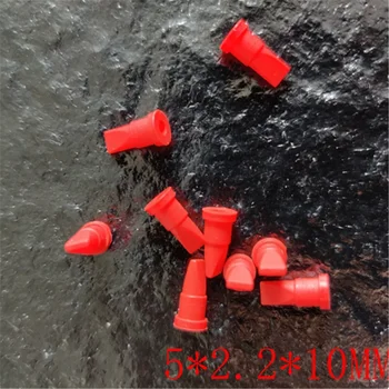100ШТ Мини-красный силиконовый односторонний обратный клапан 5*2.2*10 ММ утконос клапан