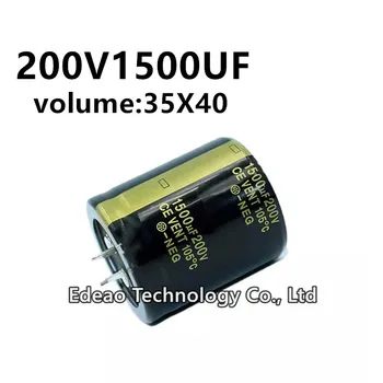 2 шт./лот 200V 1500UF 200V1500UF 1500UF200V объем: 35X40 мм аудио усилитель мощности инвертор алюминиевый электролитический конденсатор