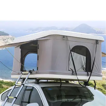 2023 Лучшие легкие Автоматические автомобильные палатки на крыше для 4 человек, кемпинг на открытом воздухе, всплывающая палатка с жесткой оболочкой на крыше 2