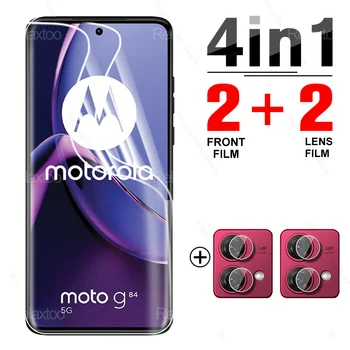 4To1 Гидрогелевая Мягкая Пленка Для Motorola Moto G84 5G Стекло Объектива Камеры MotoG84 G54 G14 4G MotoG54 MotoG14 6,5 