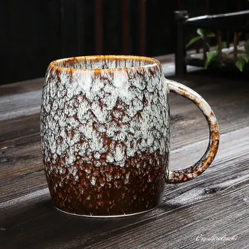 500 мл Творческая личность кружка большой емкости простая керамическая чашка пара чашек Японский стиль кофейная чашка