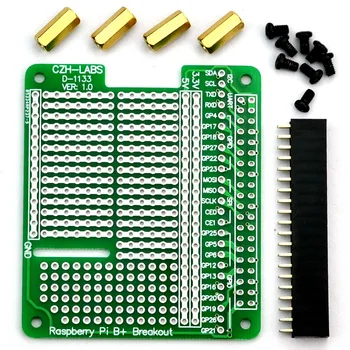CZH-LABS Prototype Breakout PCB Shield Board Kit для Raspberry Pi 3 2 B + A +, макетная плата своими руками. 0