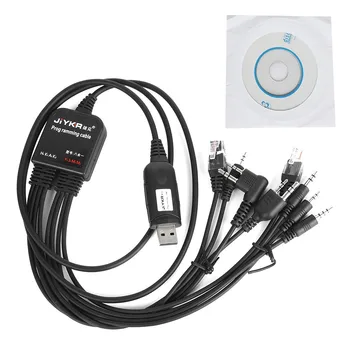 USB-кабель для программирования компьютера с частотой записи 8 в 1 для kenwood Для baofeng motorola yaesu для icom Handy walkie talkie car