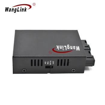 Wanglink Гигабитный Медиаконвертер PoE 2 Оптоволоконных Порта SC 4 Порта Ethernet 10/100/1000 Мбит/с Коммутатор PoE Ethernet для Камер ВИДЕОНАБЛЮДЕНИЯ 5