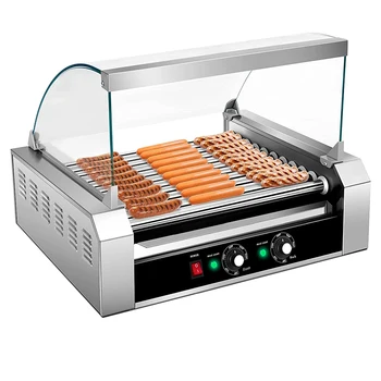 Автоматическая машина для выпечки сосисок/хот-догов из нержавеющей стали для Интернета Красный