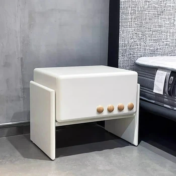 Белая современная тумбочка для спальни Стол в скандинавском стиле Домашний Маленький прикроватный шкафчик с ящиками для хранения Criado Mudo Современная мебель для дома