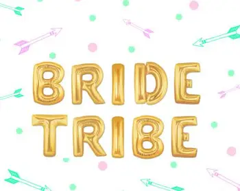 золотая или серебряная свадьба Bride to be BRIDE TRIBE, воздушные шары из гелиевой фольги, реквизит для фотосессии в душе новобрачных, украшения для вечеринок