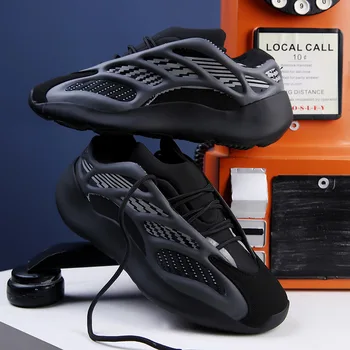 Классические Светоотражающие Кроссовки Мужские Легкие Туфли в стиле Хип-Хоп для Мужчин На Воздушной Подошве Дышащие Zapatos De Mujer Пара Спортивной обуви