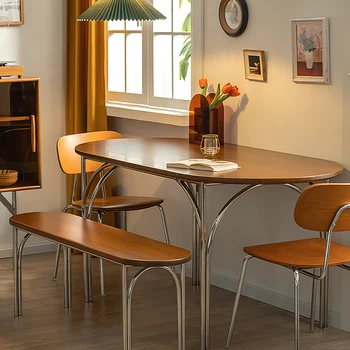 Круглая антикварная угловая прикроватная тумбочка, вспомогательный обеденный стол, многофункциональная столешница, кухонная мебель какао DX50CZ