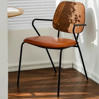 Минималистичный Обеденный стул Papasan, Симпатичный Письменный Компьютерный стул, Уличный Современный Дизайнерский шезлонг, Мебель для гостиной LJX40XP
