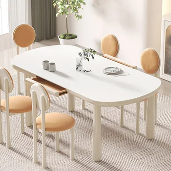 Модный мраморный приставной столик для домашнего обеденного стола