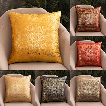 Модный Новый дизайн Золотой Бархатный чехол для подушки Декоративная наволочка для дивана с рисунком наволочки Качественные роскошные чехлы для подушек