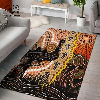 Новейший художественный коврик для племени аборигенов, 3D-печатный ковер для пола в комнате, противоскользящий коврик для автомобиля, украшение дома