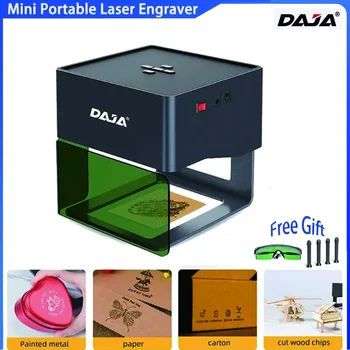 Новый мини портативный лазерный гравер DAJA DJ6 3w Diy Bluetooth-машина с росписью собачьей бирки, бумажной кожи, деревянного пластикового логотипа, станка с ЧПУ