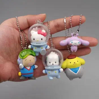 Новый Мультяшный брелок Sanrio Hello Kitty Pachacco Cinnamoroll с астронавтом, Милая Подвеска, Сумка, Автомобиль, Кукла, Подвеска, Подарок для девочки, Игрушка
