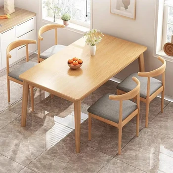 Обеденный стол для отдыха Современный Прямоугольный Водонепроницаемый Журнальный Обеденный Стол в скандинавском минимализме Mesas De Jantar Мебель для дома