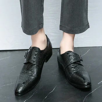 Обувь на платформе для Мужчин, Брендовая Обувь, Кожаные Модельные туфли в деловом стиле, Япония, Универсальная Повседневная Износостойкая Обувь, Chaussure Homme