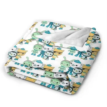 Одеяла Octonauts Captain Barnacles Kwazii Peso Tweak из мягкой теплой фланели, покрывало для кровати, домашнего дивана для путешествий 4