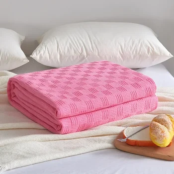 Одеяло с двойным ворсом, одеяло для кондиционирования воздуха, маленькое одеяло, Нитяное одеяло, полотенце, чистое хлопчатобумажное марлевое одеяло, летнее одинарное 0