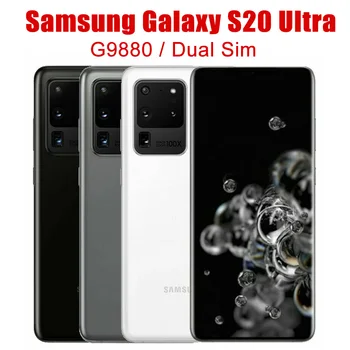 Оригинальный Разблокированный Samsung Galaxy S20 Ultra 5G с двумя Sim-картами G9880 6,9 