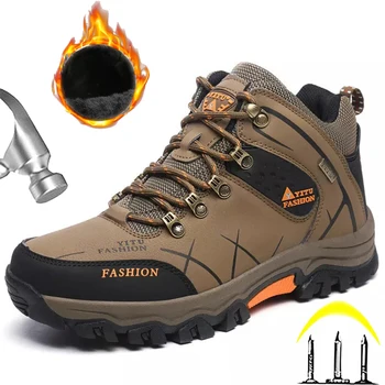Походная обувь для мужчин, высокие ботинки для альпинизма, мужская платформа, туризм, бег трусцой, Треккинг, Износостойкие кроссовки Zapatilla