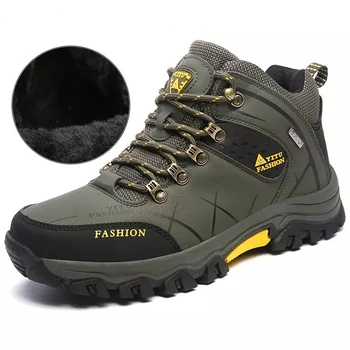 Походная обувь для мужчин, высокие ботинки для альпинизма, мужская платформа, туризм, бег трусцой, Треккинг, Износостойкие кроссовки Zapatilla 1