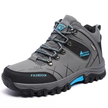 Походная обувь для мужчин, высокие ботинки для альпинизма, мужская платформа, туризм, бег трусцой, Треккинг, Износостойкие кроссовки Zapatilla 4
